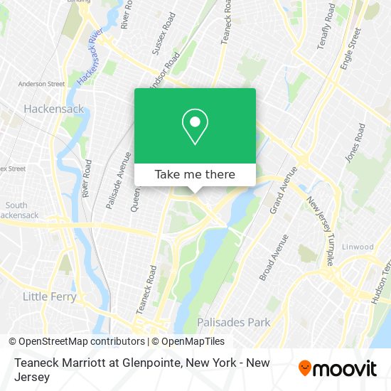 Teaneck Marriott at Glenpointe map
