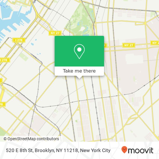 520 E 8th St, Brooklyn, NY 11218 map