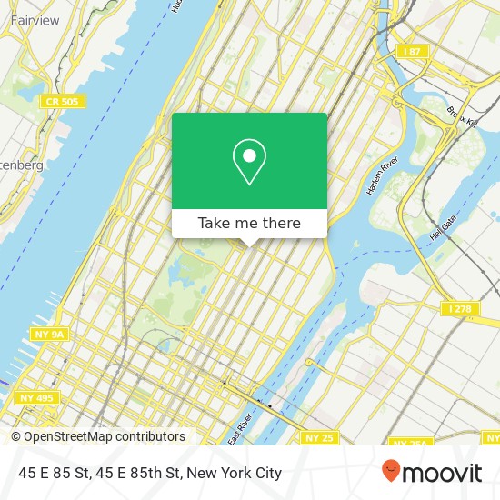 45 E 85 St, 45 E 85th St map