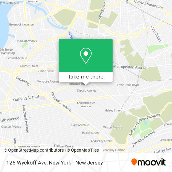 Mapa de 125 Wyckoff Ave