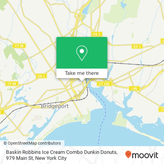 Baskin Robbins Ice Cream Combo Dunkin Donuts, 979 Main St map