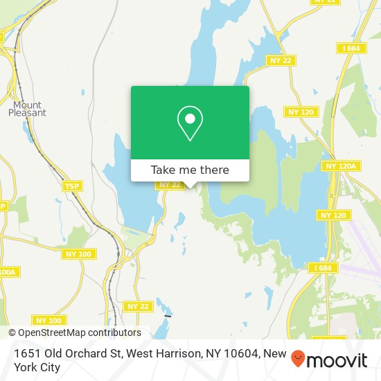 Mapa de 1651 Old Orchard St, West Harrison, NY 10604