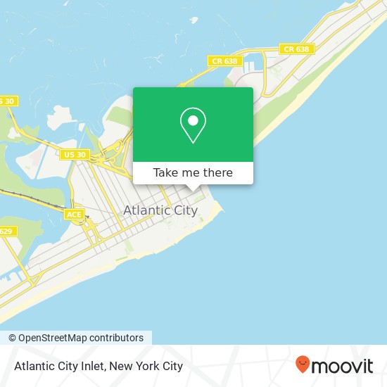 Atlantic City Inlet map