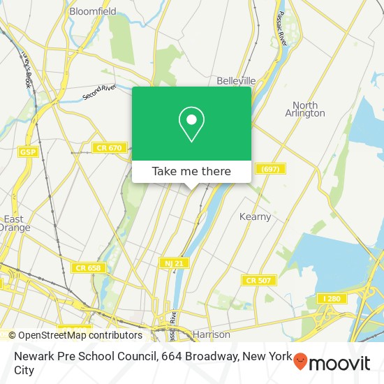 Newark Pre School Council, 664 Broadway map