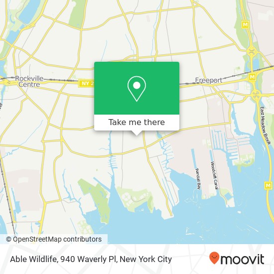 Mapa de Able Wildlife, 940 Waverly Pl