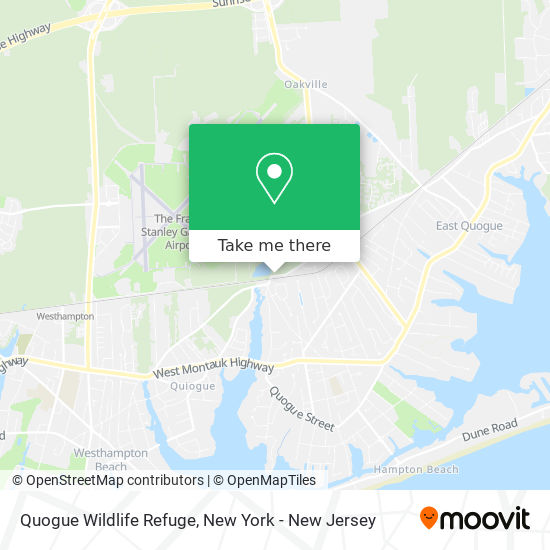 Mapa de Quogue Wildlife Refuge