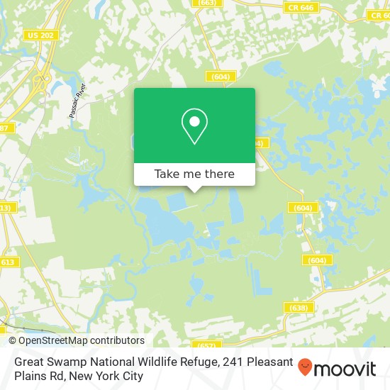 Mapa de Great Swamp National Wildlife Refuge, 241 Pleasant Plains Rd