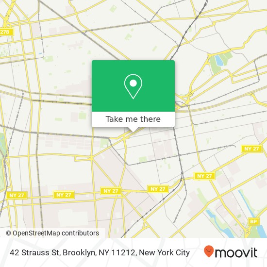 Mapa de 42 Strauss St, Brooklyn, NY 11212