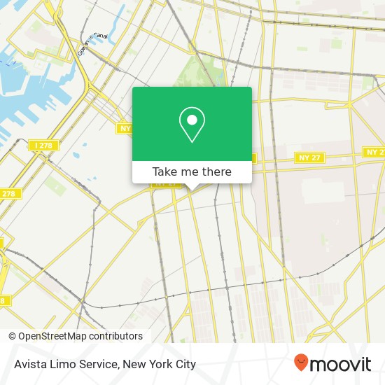 Avista Limo Service map