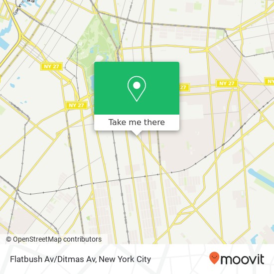 Mapa de Flatbush Av/Ditmas Av