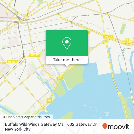 Mapa de Buffalo Wild Wings Gateway Mall, 632 Gateway Dr