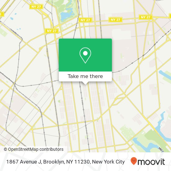 1867 Avenue J, Brooklyn, NY 11230 map