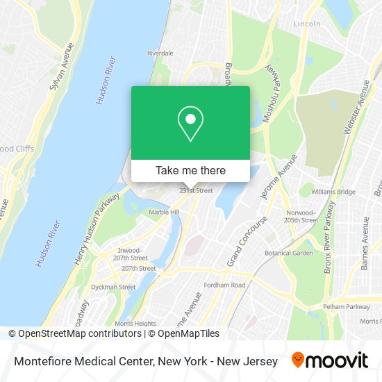 Montefiore Medical Center map