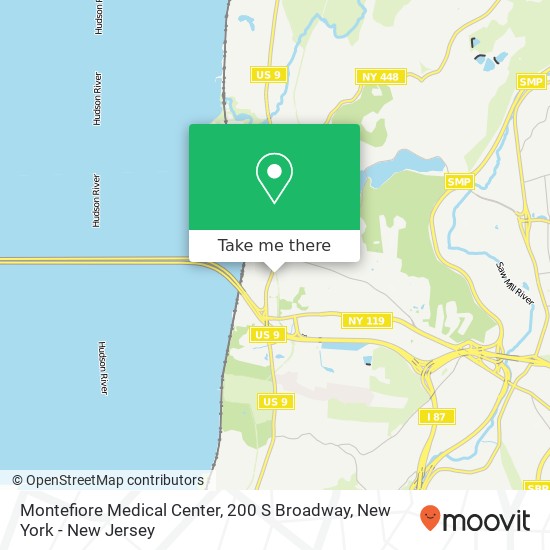 Mapa de Montefiore Medical Center, 200 S Broadway