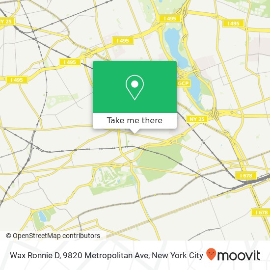 Wax Ronnie D, 9820 Metropolitan Ave map