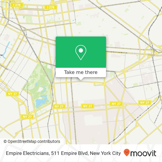 Empire Electricians, 511 Empire Blvd map