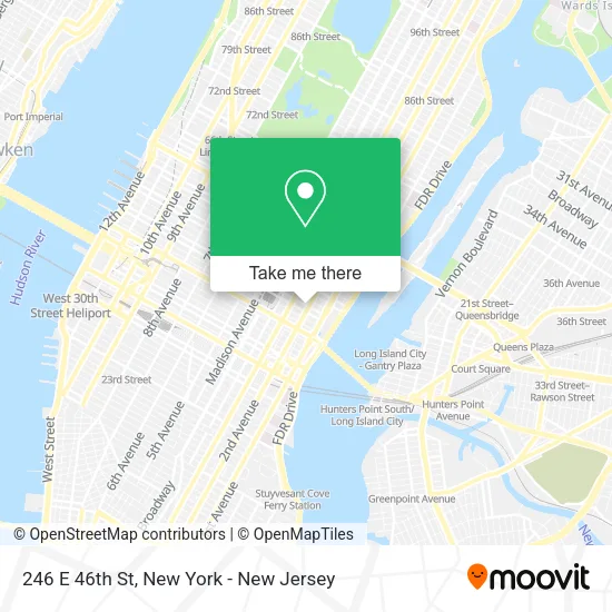 Mapa de 246 E 46th St