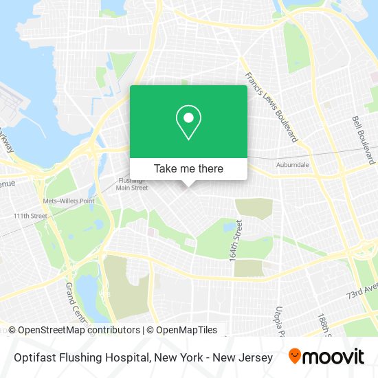 Optifast Flushing Hospital map