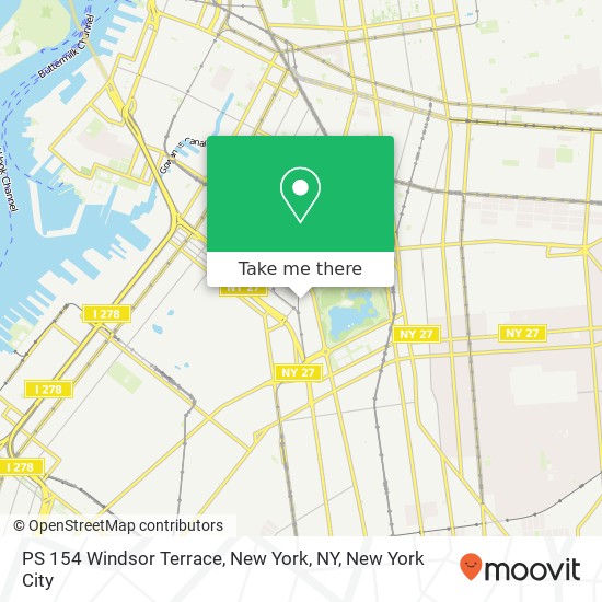PS 154 Windsor Terrace, New York, NY map