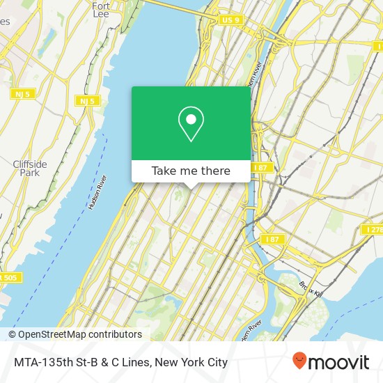 Mapa de MTA-135th St-B & C Lines