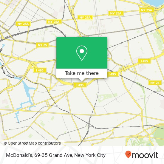 Mapa de McDonald's, 69-35 Grand Ave