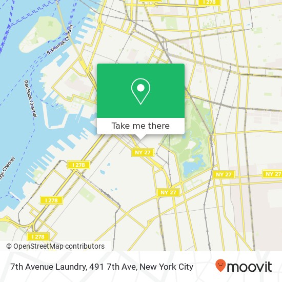 7th Avenue Laundry, 491 7th Ave map
