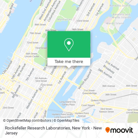 Mapa de Rockefeller Research Laboratories