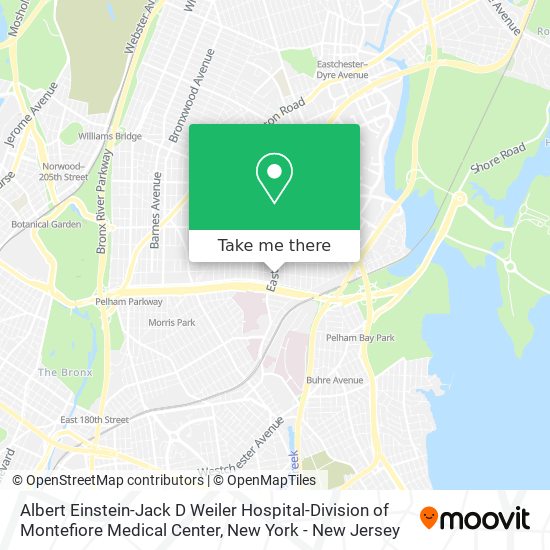 Mapa de Albert Einstein-Jack D Weiler Hospital-Division of Montefiore Medical Center