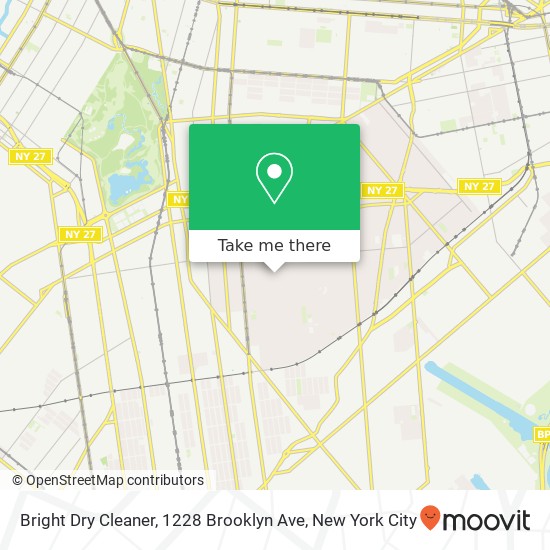 Bright Dry Cleaner, 1228 Brooklyn Ave map