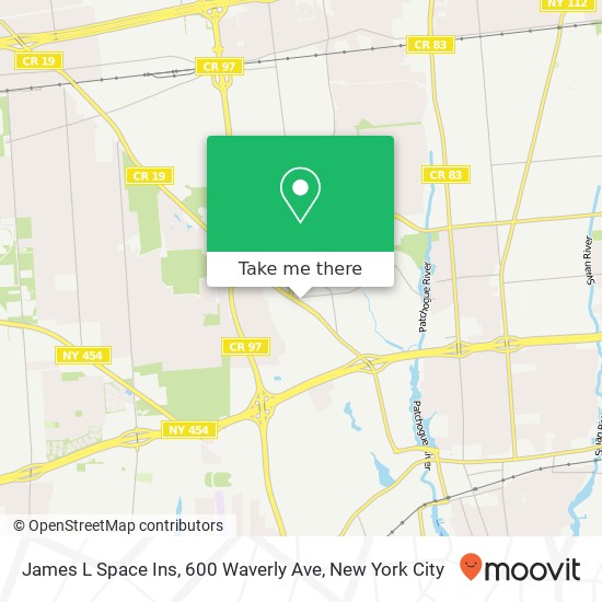 James L Space Ins, 600 Waverly Ave map