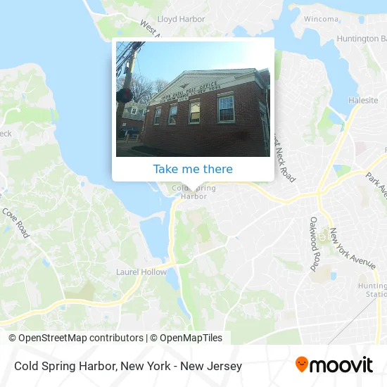Cold Spring Harbor map