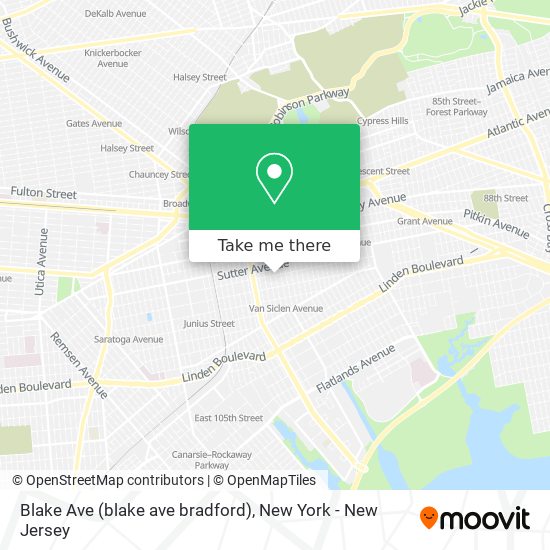 Blake Ave (blake ave bradford) map