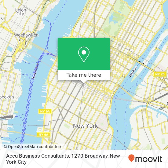 Mapa de Accu Business Consultants, 1270 Broadway