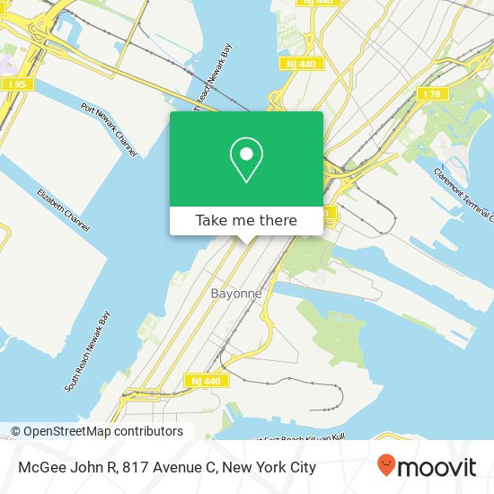 Mapa de McGee John R, 817 Avenue C