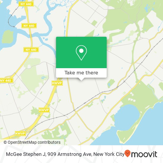Mapa de McGee Stephen J, 909 Armstrong Ave