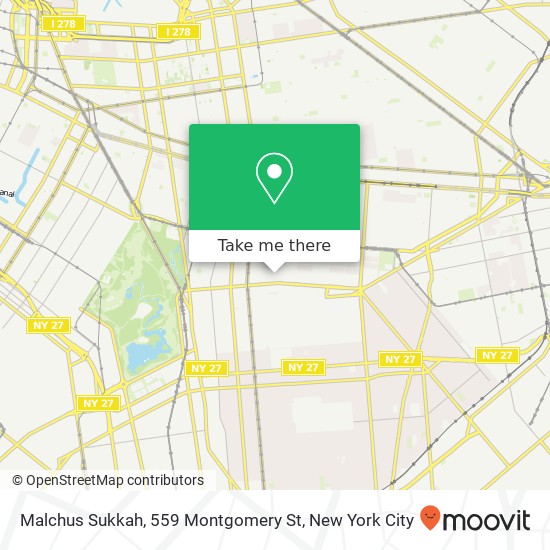 Malchus Sukkah, 559 Montgomery St map