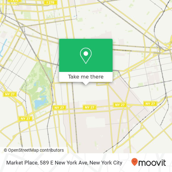 Mapa de Market Place, 589 E New York Ave