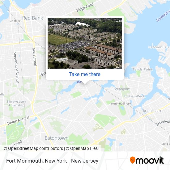 Mapa de Fort Monmouth