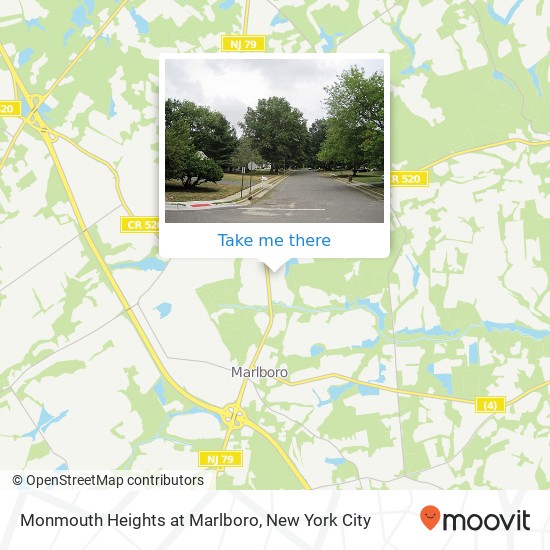 Monmouth Heights at Marlboro map