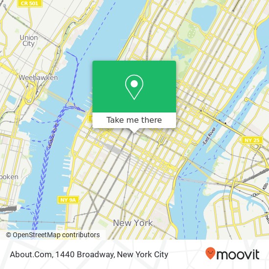 About.Com, 1440 Broadway map