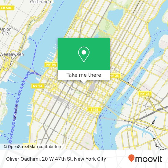 Mapa de Oliver Qadhimi, 20 W 47th St