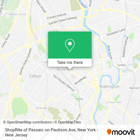 Mapa de ShopRite of Passaic on Paulison Ave