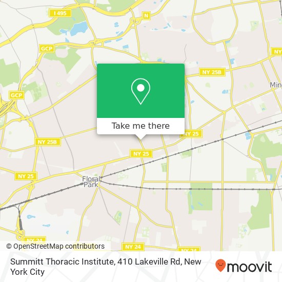 Summitt Thoracic Institute, 410 Lakeville Rd map