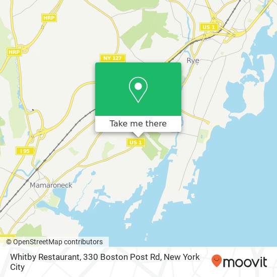 Mapa de Whitby Restaurant, 330 Boston Post Rd