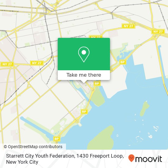 Mapa de Starrett City Youth Federation, 1430 Freeport Loop