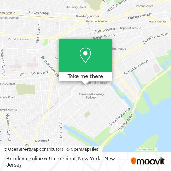 Brooklyn Police 69th Precinct map