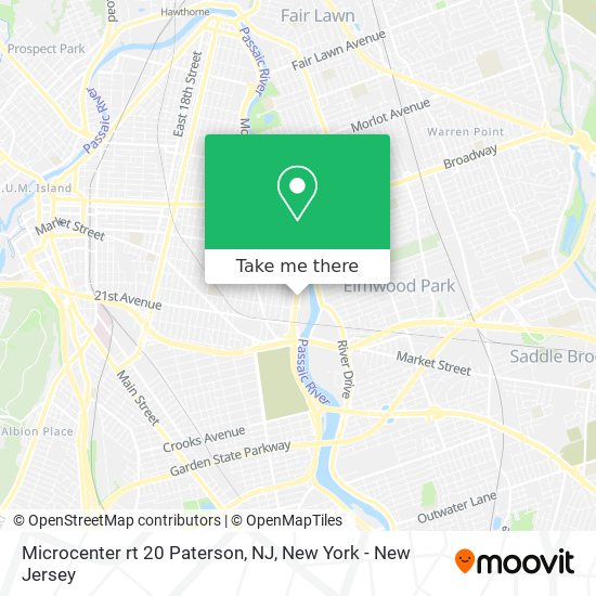 Mapa de Microcenter rt 20 Paterson, NJ