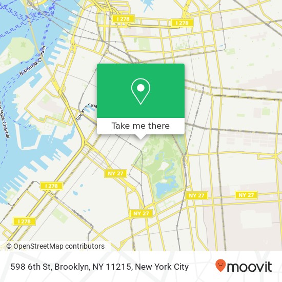 598 6th St, Brooklyn, NY 11215 map