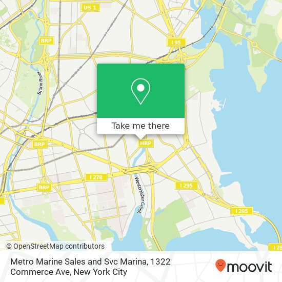 Metro Marine Sales and Svc Marina, 1322 Commerce Ave map