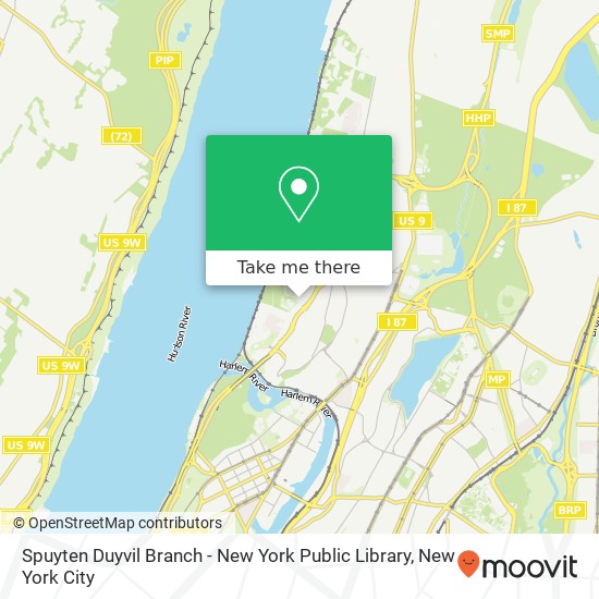 Spuyten Duyvil Branch - New York Public Library map
